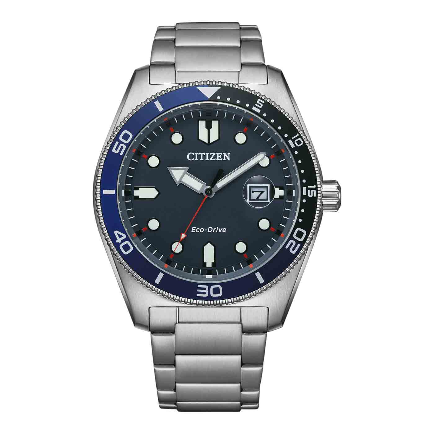 CITIZEN Eco-Drive με Ασημί Ατσάλινο Μπρασελέ AW1760-81E